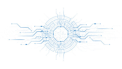 Aufkleber - Abstract technological background with various technological elements. Structure pattern technology backdrop. Vector illustration.	
