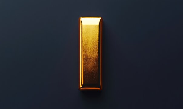 Gold bar letter 