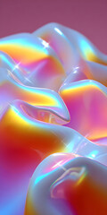 Poster - Dynamic fluid color gradient background, abstract KV main visual business PPT background
