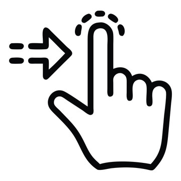 Digital illustration of a computer mouse cursor clicking an icon with a stylized pixelated hand pointing isolated on white background