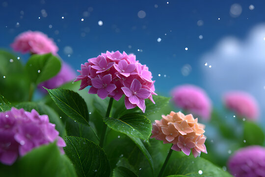 Colorful flower graphic poster PPT background, abstract flower computer wallpaper background
