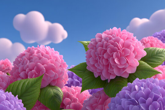 Colorful flower graphic poster PPT background, abstract flower computer wallpaper background
