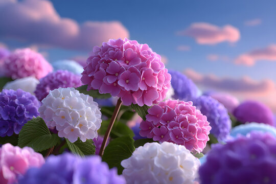 Colorful flower graphic poster PPT background, abstract flower computer wallpaper background