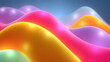 © lin - Dreamy Curved Background of Flowing Colors