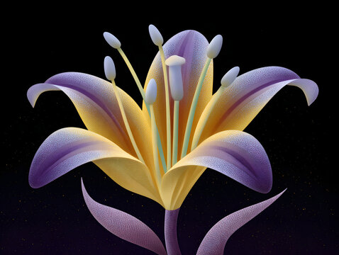 Colorful flower graphic poster PPT background, abstract flower computer wallpaper background