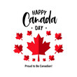 © Md Jainal Abedin - Happy Canada Day, Happy Canada Day Celebration with Maple Leaves