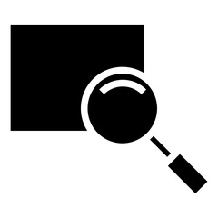 Poster - searching vector icon