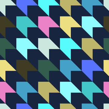 Vector - pied-de-poule seamless pattern, colored template.