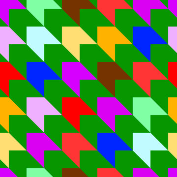 Vector - pied-de-poule seamless pattern, colored template.