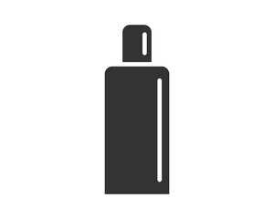 Poster - Minimalist graphic illustration of a bottle. Useful for beauty, wellness, or container themes. Simplicity and clean design enhance visual impact.