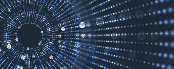 Poster - Abstract circuit board pattern technology concept background