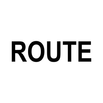ROUTE ALPABET VECTOR