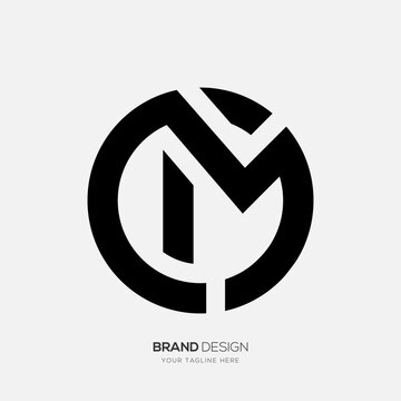CM Circular Monogram Logo Design