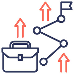 Poster - Career Path Dual Tone Icon