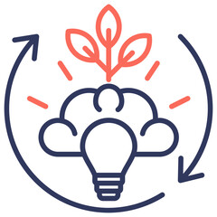Poster - Growth Mindset Dual Tone Icon