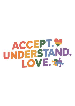 Autism Typography T-Shirt Design