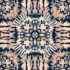 Poster - Abstract digital art illustration showing a symmetrical pattern on transparent background