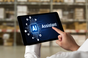 Poster - Generative AI virtual assistant tools for prompt engineer and user for ease of engage artificial intelligence AI technology help people to work with generative AI functions by prompting the AI snugly