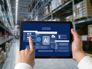 Poster - Generative AI virtual assistant tools for prompt engineer and user for ease of engage artificial intelligence AI technology help people to work with generative AI functions by prompting the AI brisk