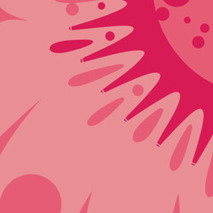 Poster - Abstract artistic design with transparent layered organic shapes and colors