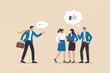 © gfxshakib2023 - Business meeting with positive feedback isolated on transparent background