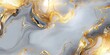 © Kawasan - Abstract fluid art, grey and gold marbled design