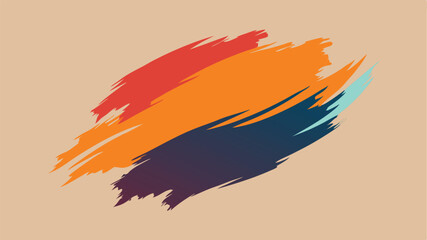 Poster - Abstract brushstrokes colorful vector illustration suitable for various design projects