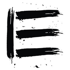 Poster - Abstract brushstrokes with transparency vector art suitable for design projects