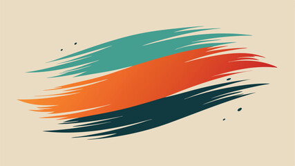 Poster - Abstract colorful brushstroke design for graphic art and modern decorative artwork