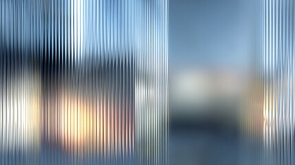 Poster - Abstract metallic background with vertical silver light strips. Modern technology pattern for digital design and web banner.