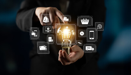 Poster - Omni-channel strategies improve customer experience with brand integration and unified marketing across digital platforms and channels. Latch