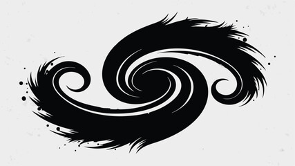 Poster - Abstract swirl design with organic shapes suitable for graphic design projects