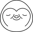 © Roni - black and white cartoon illustration of a bear