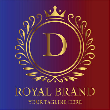 Golden anniversary label vector illustration with ribbon, perfect for celebration card design or holiday banner LOGO D