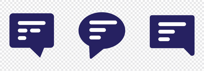 Poster - Chat icon vector isolated on background. Trendy message symbol. Pixel perfect. illustration EPS 10. - Vector.