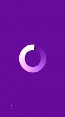 Poster - Animation of shapes moving over loading data ring