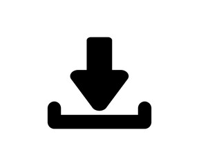 Poster - Download icon. Download button. Arrow downloading  illustration on transparent background. 

