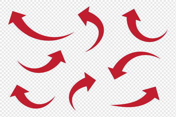 Poster - curve arrows icon