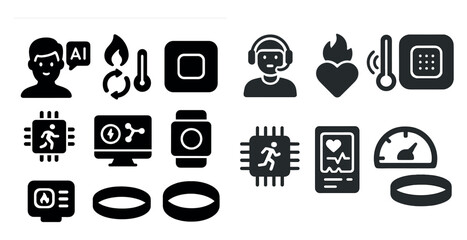 Poster - Man is talking to a computer. The computer is a smart device. The man is wearing a smart watch
