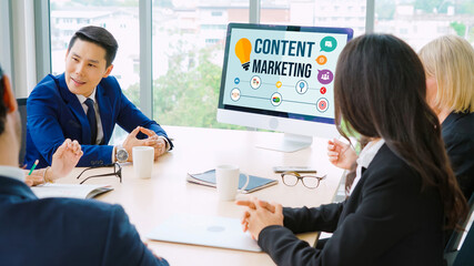 Poster - Content marketing for modish online business and e-commerce marketing strategy