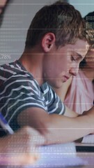 Poster - Animation of data processing over students in classroom