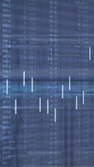 Poster - Animation of financial data over supermarket cart
