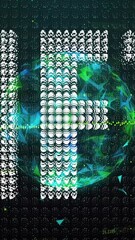 Poster - Animation of nft and graph over globe on black background