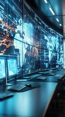 Poster - A person sitting at a desk with a large monitor, likely focused on their work