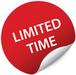 © agrus - LIMITED TIME - round red sticker banner