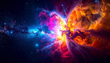 Wall Mural - creation of our universe concept after the big bang