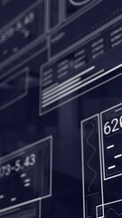 Poster - Animation of financial data processing over office