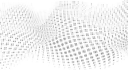 Wall Mural - minimal dynamic dot mesh pattern for website hero section banner background