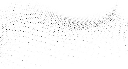 Wall Mural - minimal abstract mesh dot wave pattern for website hero section banner background