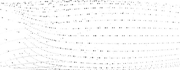 Wall Mural - flowing mesh dot wave line background for website hero banner or landing page